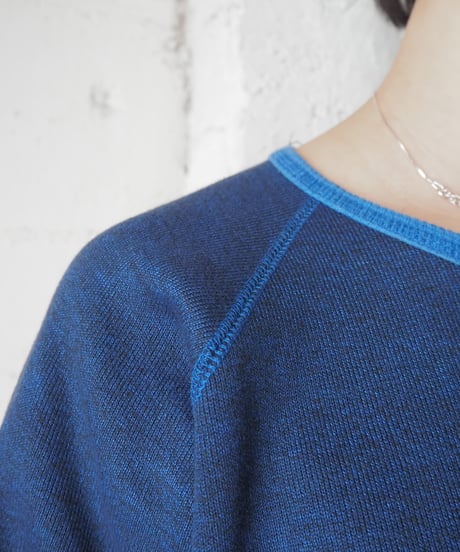 Crew Neck Switching Sweatshirt BL