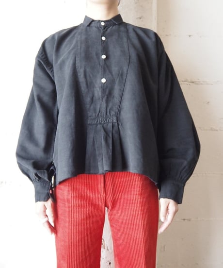 1910-20's Antique Linen Short Shirt BK