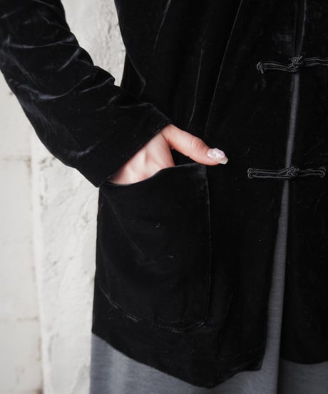 Velour China Jacket BK