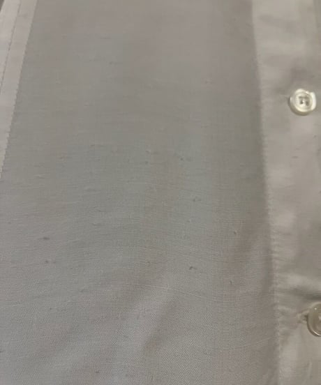 Collarless Cropped Shirt WH