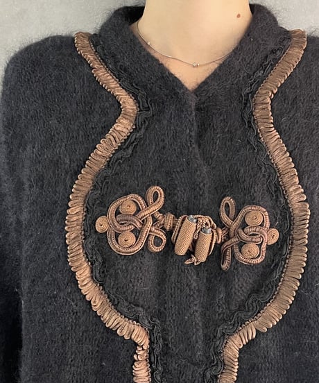 Embroidery Design Mohair Knit BKBR