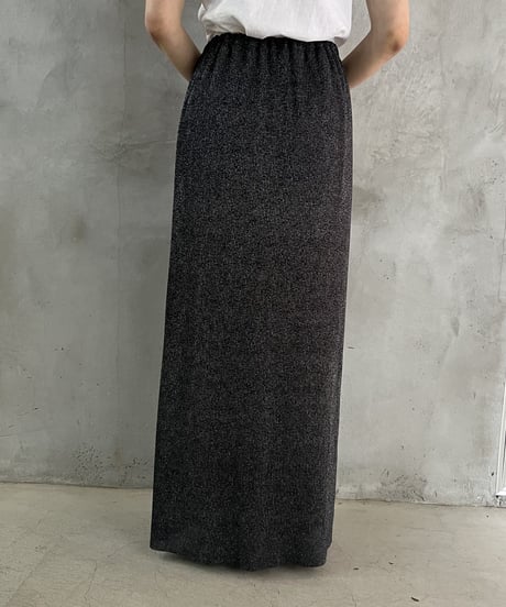 Lame Mix Tight Skirt BKSV