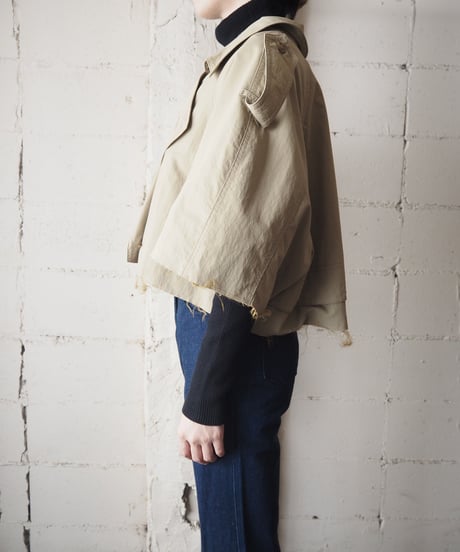 Cutoff Short Trench Coat BE