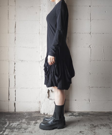 MARITHÉ FRANÇOIS GIRBAUD 3D Design Hem Dress BK