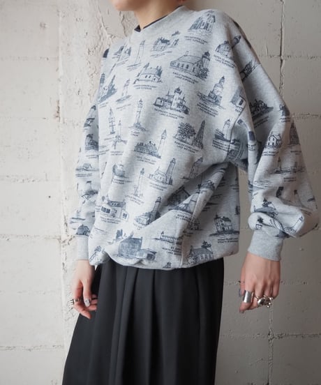 Light Lake Print Sweat GRNV