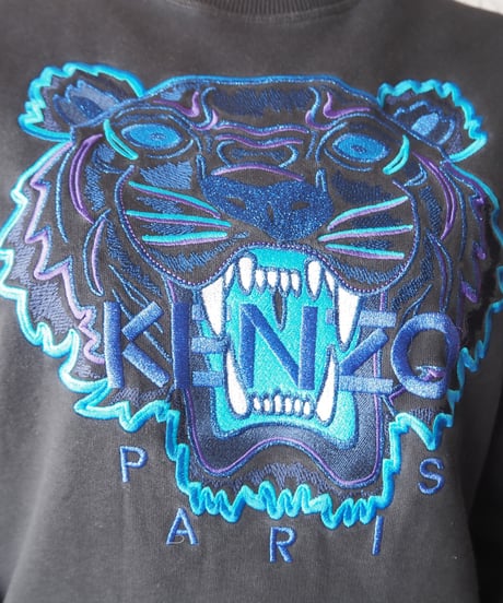 KENZO Lame Mix Embroidery Sweat BKBL