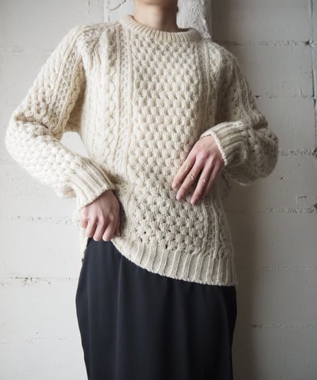 Raglan Sleeve Fisherman Sweater IV