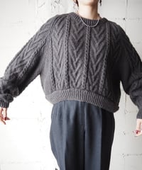 Cropped Piece Dyeing Knit GR