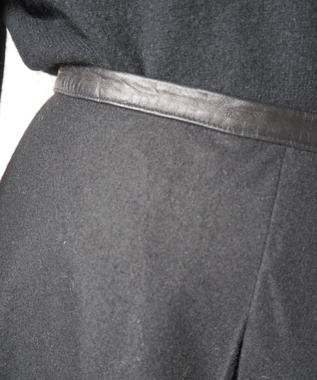 JIL SANDER Design Pleats Flared Skirt BK