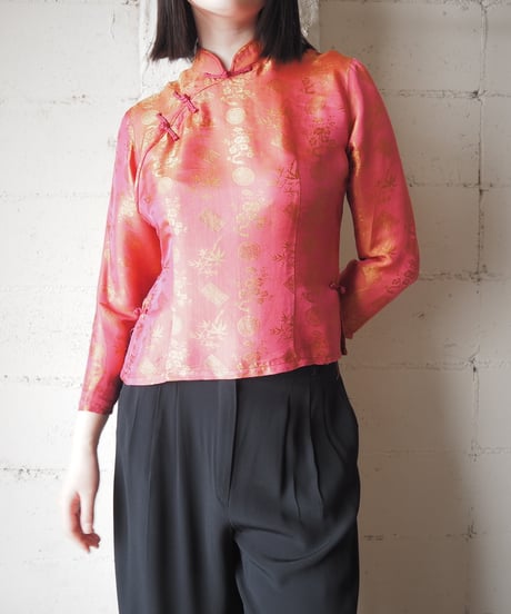 Jacquard Satin China Shirt PI