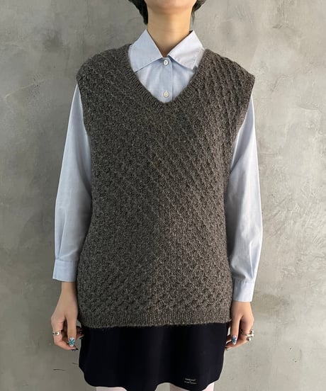 Plean Long Knit Vest GR