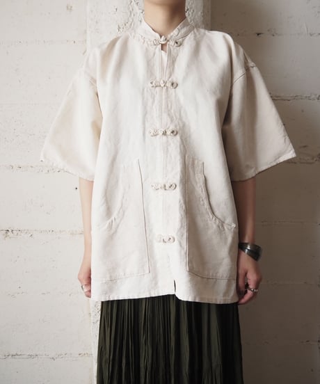 Linen China Shirt Jacket