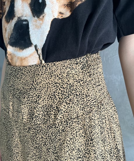 Leopard Pattern Front Slit Pattern BEBK