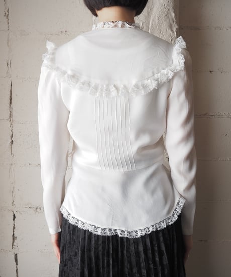 1970's Frill Lace Blouse WH