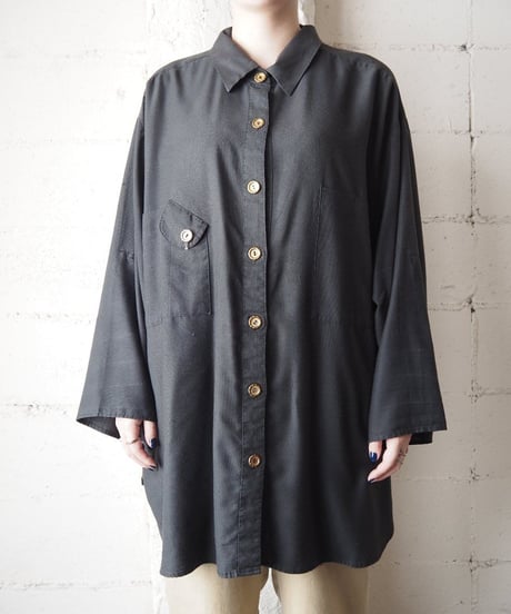Gold Button Over Shirt BK