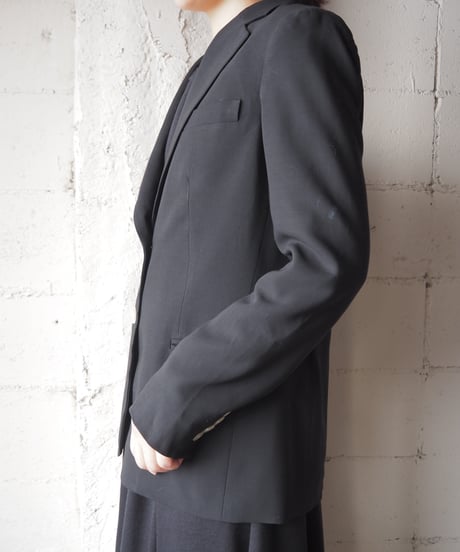 LAUREN White Button Tailored Jacket BK