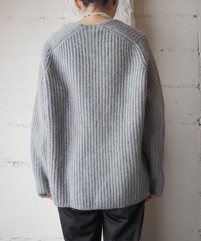 希少サイズXXS⭐️Acne Studios デボラ リプ ニット Acne Studios Deborah Sweater in Pale Grey Melange | FWRD