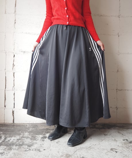 adidas Track Pants Style Flared Skirt BK