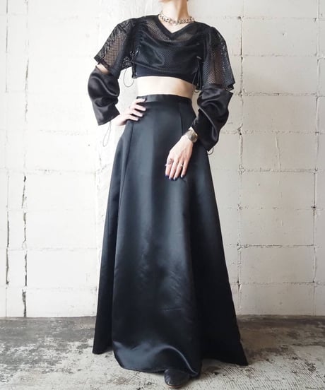 Remake Drawstring Mesh Tops BK