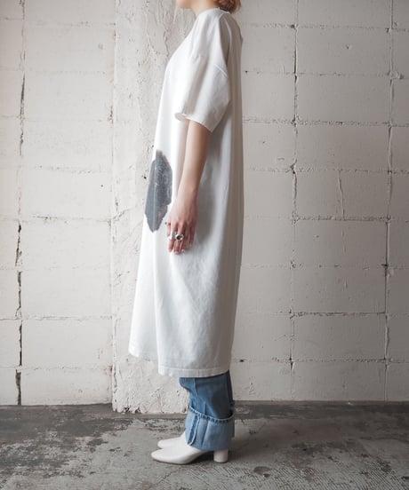 Dog Print Long Tee WHBK