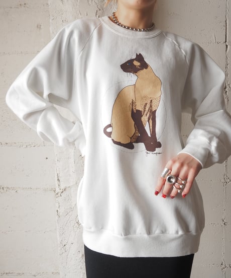 Cat Print Sweat WHBR