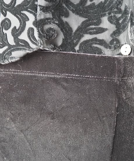Velour Easy Wide Pants BK