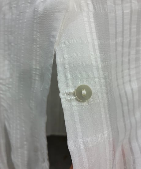 JIL SANDER Short Sleeve Sheer Shirt WH