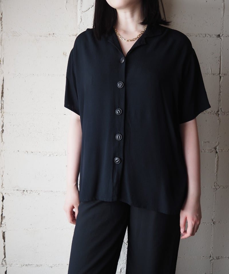 FLAX by Jeanne Engelhart Open Collar Rayon Shor