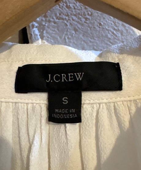 J.CREW Volume Sleeve Rayon Shirt WH