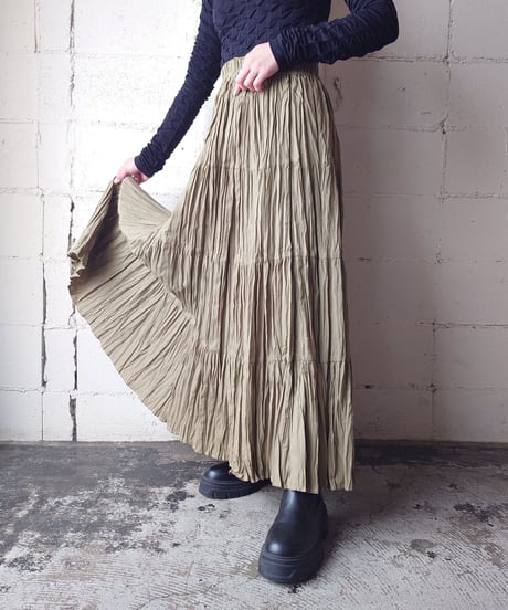 Washered Tiered Skirt BE