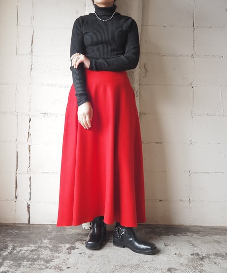 MICHAEL KORS Flare Wool Skirt RE