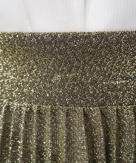 Glitter Pleated Long Skirt GD