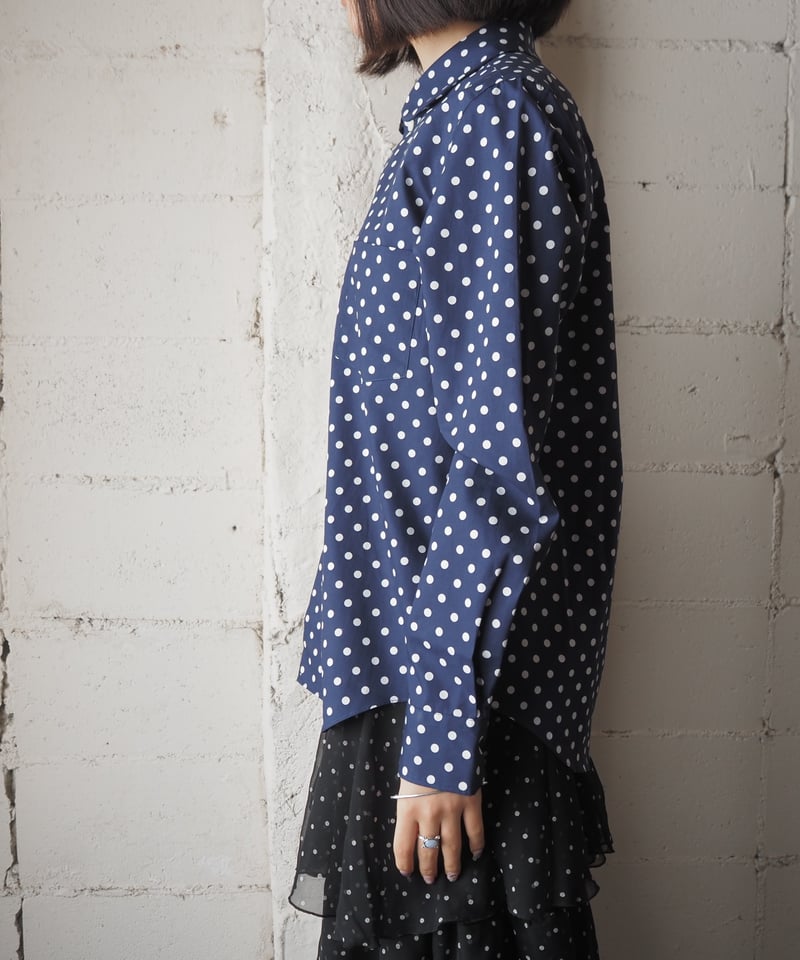 COMME des GARÇONS）「GOOD DESIGN SHOP」丸襟水玉 GOOD DESIGN SHOP COMME des GARCONS round collar