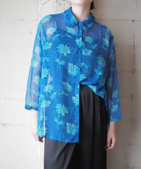 Sheer Floral Print Shirt BLLBL