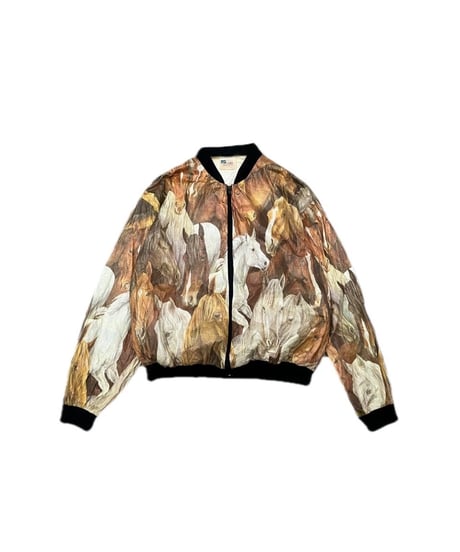 Horse Print Zipup Jacket BR