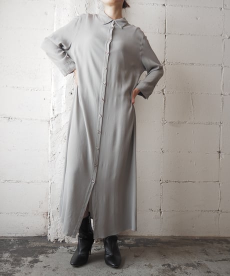 Front Button Shirt Dress GR