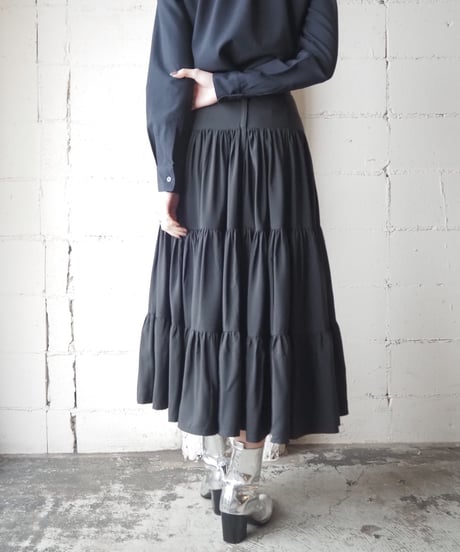 Volume Tiered Skirt BK