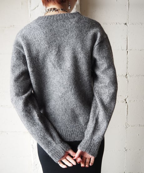 Mix Yarn Angora Mix Sweater GR
