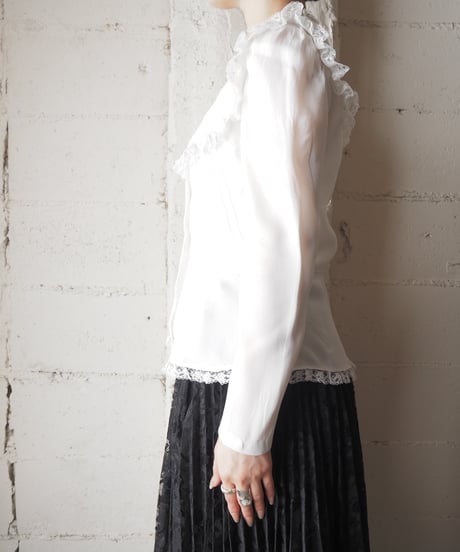 1970's Frill Lace Blouse WH