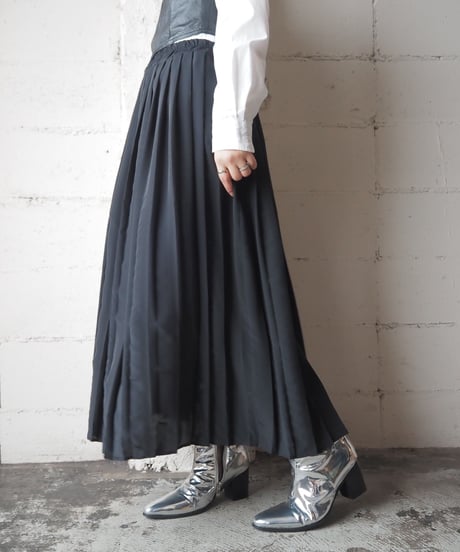 Pleats Easy Skirt BK