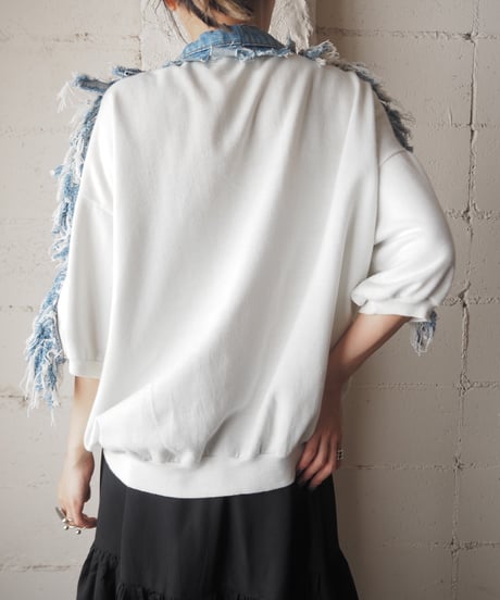 Denim Docking Short Sleeve Sweat WHLBL