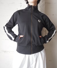 FRED PERRY Stand Collar Line Track Jacket BK WH