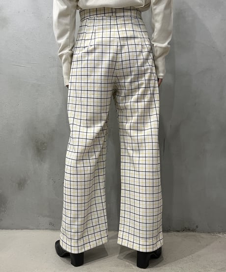 Tattersall Check Wide Pants YEWH