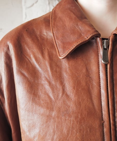 Zipup Leather Jacket BR