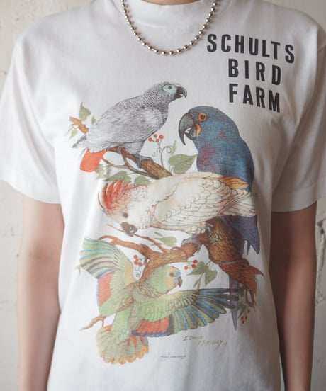 Bird Print Tee WH