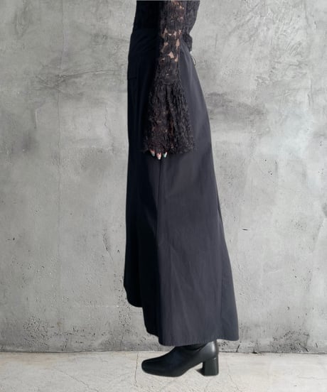 Waist Drawstring Mermaid Skirt BK