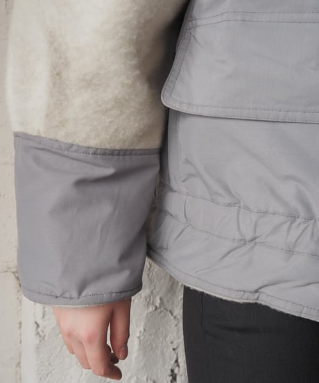 Nylon×Boa Stand Collar Jacket GRIV