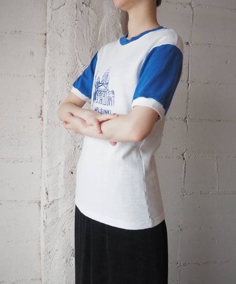 Helsinki Ringer Tee WH BL