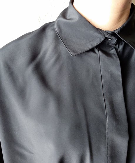 Dropped Shoulder Shirt Dress BK