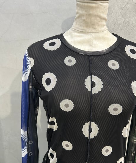 Desigual Sheer Tops BK GN